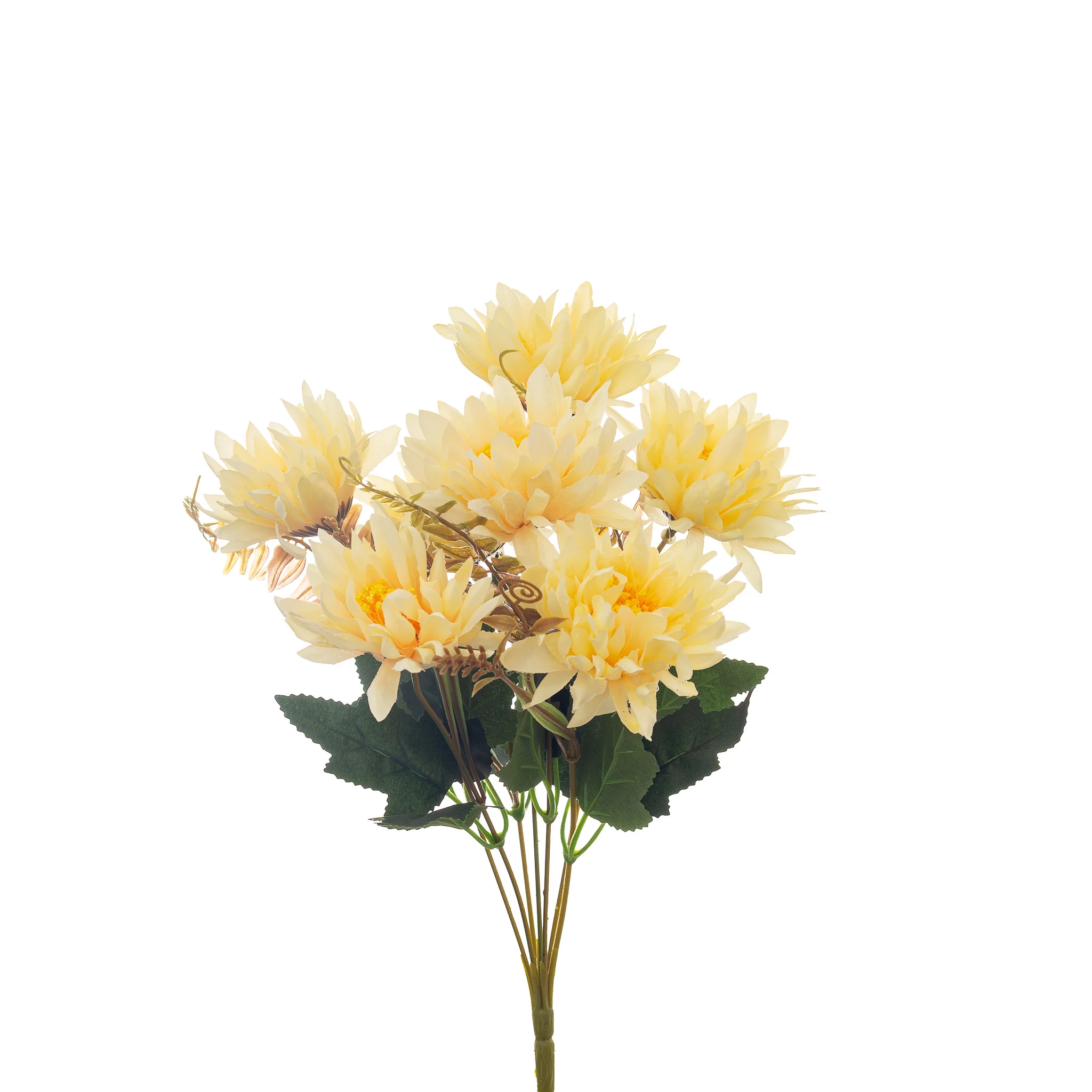 Buque Crisantemo x7 Flores com 36 Cm - Laranja