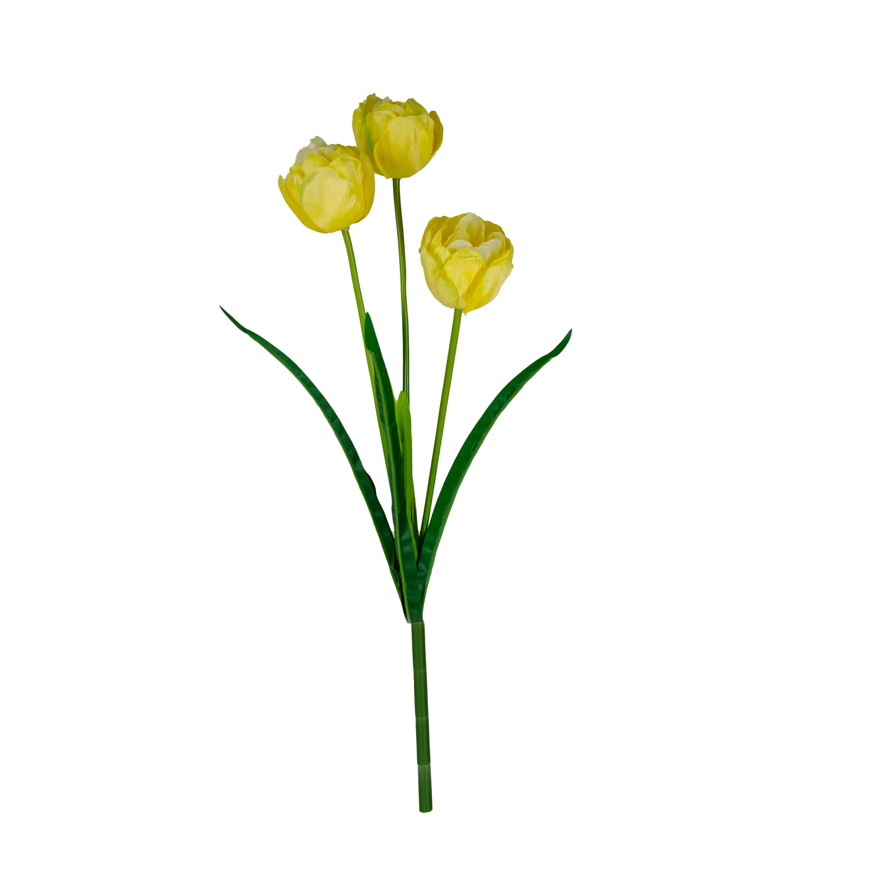 Haste Tulipa x3 Flores com 51 Cm - Amarela