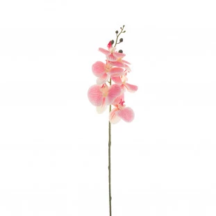 Orquídea Artificial Toque Real x6 Cabeças 86 Cm - Pink