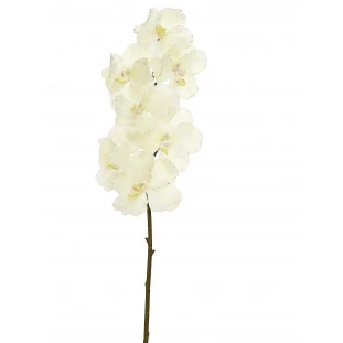 Orquídea Artificial Toque Real x7 Cabeças 100 Cm - Branca