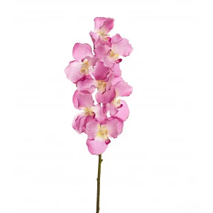 Orquídea Artificial Toque Real x7 Cabeças 100 Cm - Pink