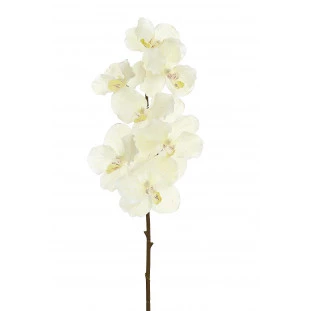 Orquídea Artificial x7 Cabeças 100 Cm - Branca