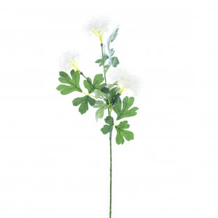 Haste Floral x3 Flores Com 70 Cm - Branca