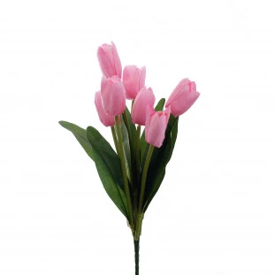 Buque Tulipa x7 Com 35 Cm - Pink